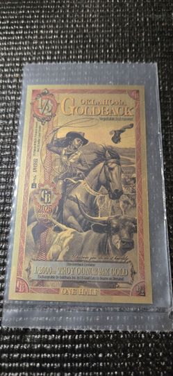 Oklahoma Goldback 1/2 – 2025 Edition