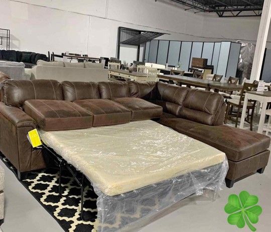 Ashley Sleepers Sectionals Sofas Couchs with Chaise Navi