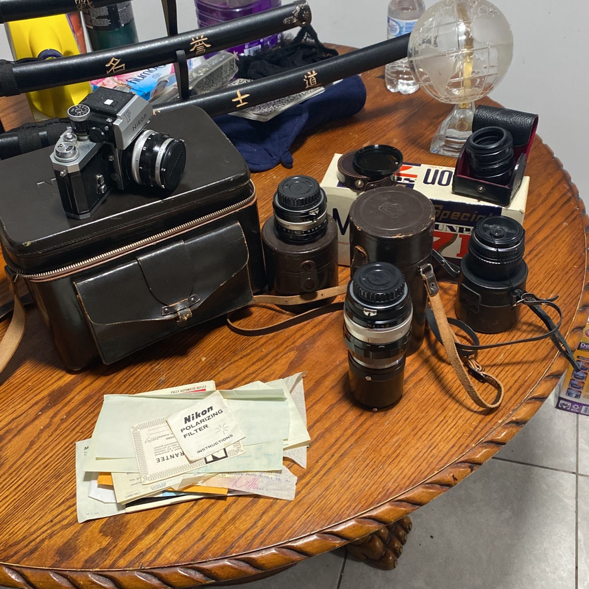 Nikon professional camera, equipment, lenses, and extensions