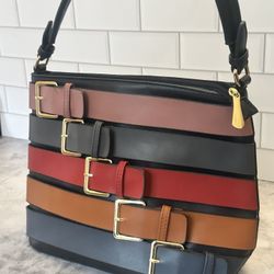 Leather Buckle Purse