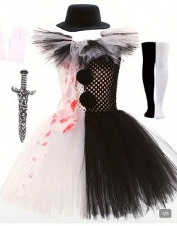 Little pale girl terrifier costume