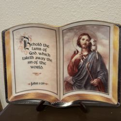 Religious Plaque With Stand