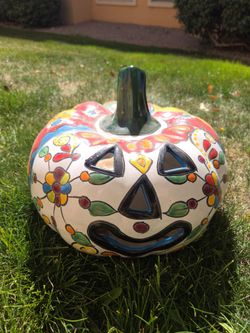 Mexican Talavera Pumpkin