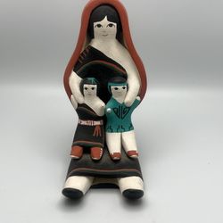 Native Pottery Storyteller By Mary E Quintana-Signed