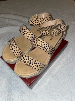 SODA Cheetah Print Platforms