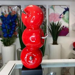 Red Apples Art Sculpture 