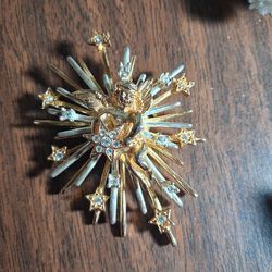 R.J. Graziano Starburst Atomic Brooch/Pendant