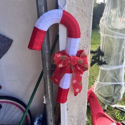 Handmade Candy Cane Wreath 