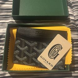 Goyard Black Coated Canvas Saint Sulpice Card Holder