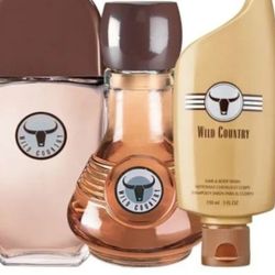 Avon Wild Country for Men Trio Gift Set/Cologne3oz/Hair/BodyWash 5oz/Aftershave