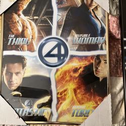 Fantastic four 4 Marvel vintage Poster original 2005 
