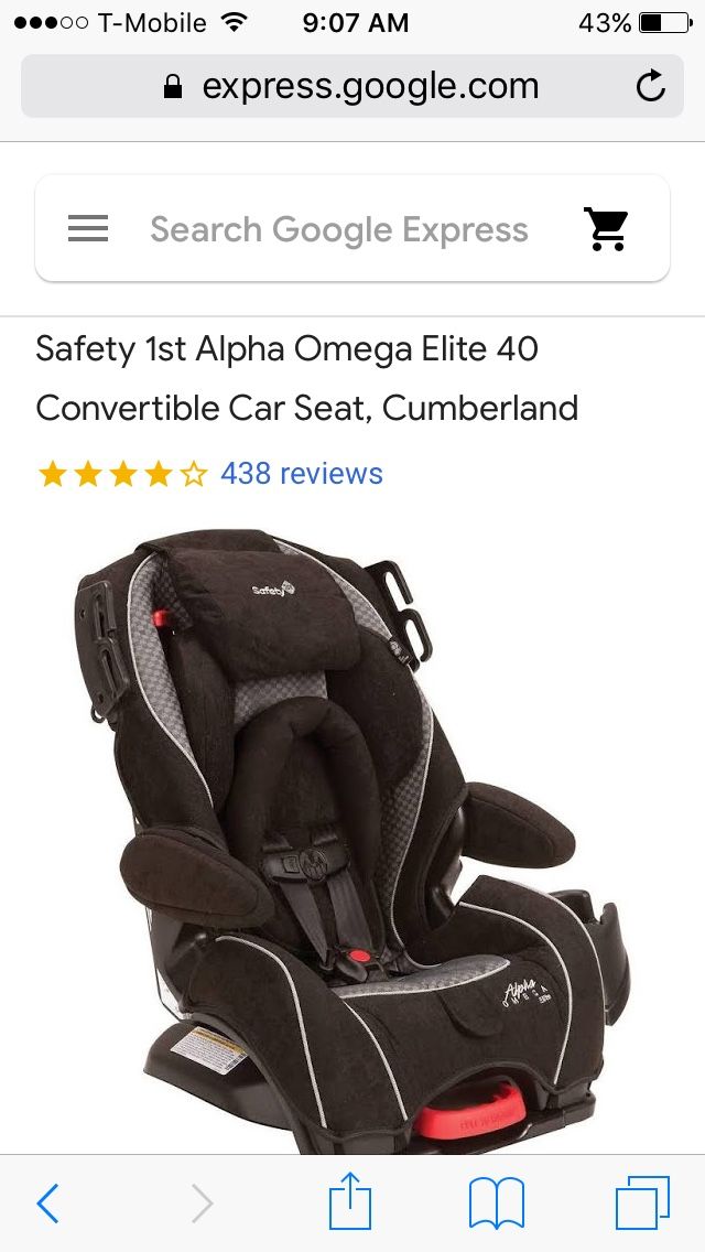 Alpha omega elite 3 in 1 car seat Clearance