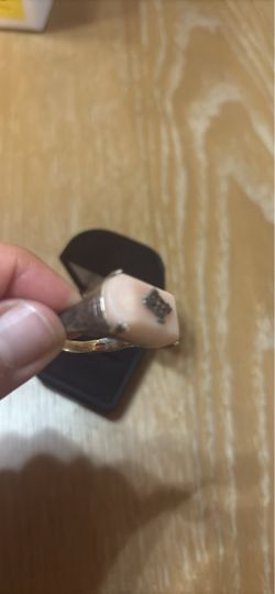Silver Ring with Pink Stone and Accent