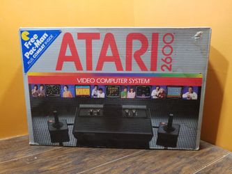 Atari 2600 4 switch black vader console system video game original box