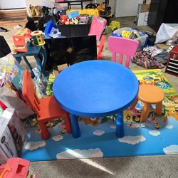 Kids Ikea Table And 4 Chairs