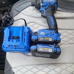 Kobalt 24v Brushless 1/4" impact driver  kit w/  2.0 Ah battery  for $75 FIRM !! PUO!!