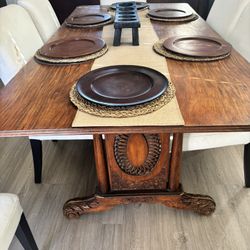 Vintage Wood Dining Table 