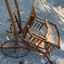 Antique baby stroller/high chair Heywood Brothers & Wakefield Company 1(contact info removed)