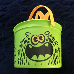 2024 McDonald's Happy Meal Green Boo Bucket w/ Stickers