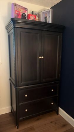Ashley Espresso Armoire