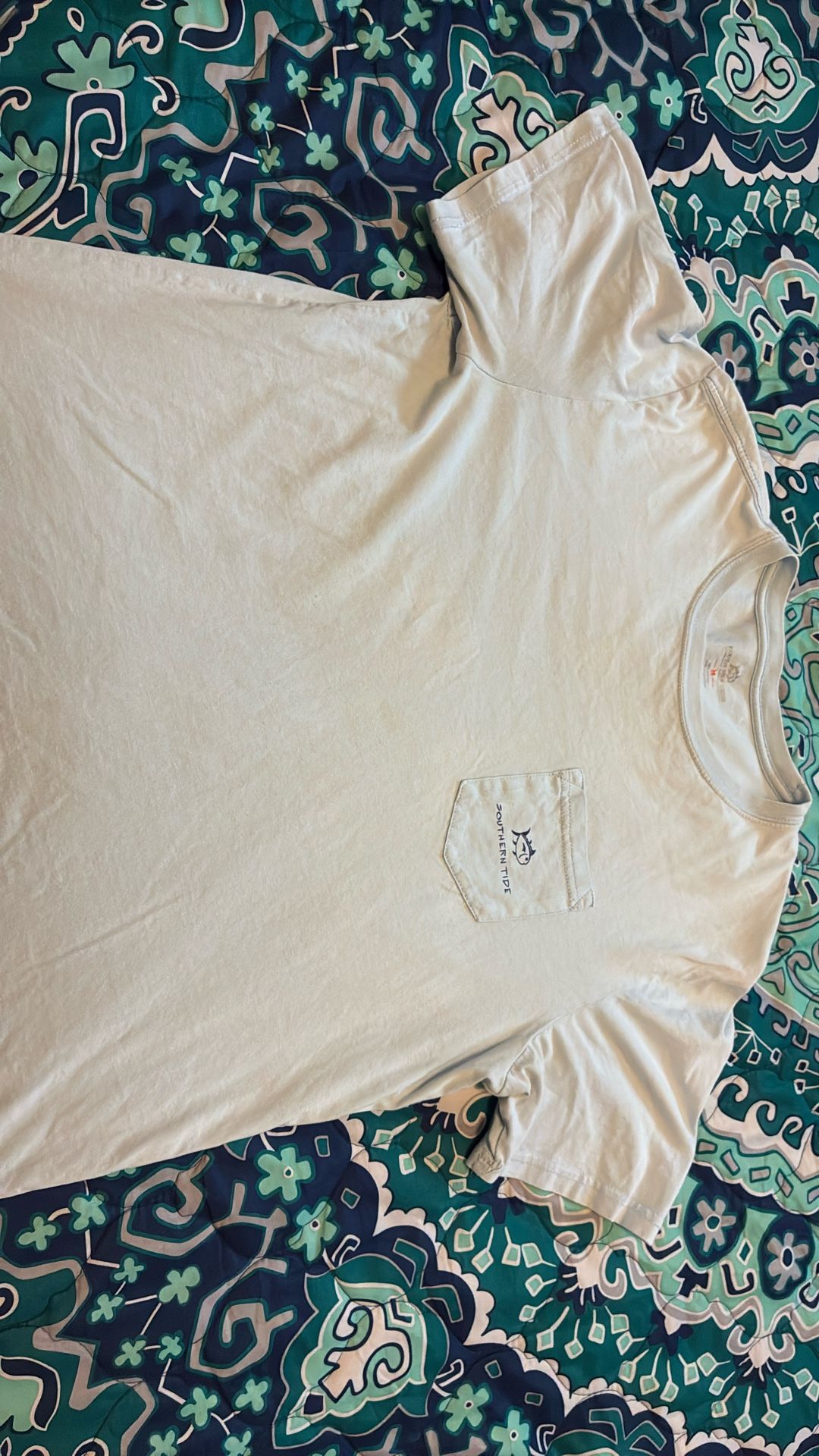 Southern Tide Cyan Tee