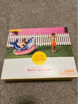 Sun Squad Ride-On Inflatable Shark Sprinkler