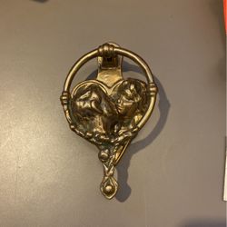 Brass Romeo And Juliet Kissing Door Knocker 