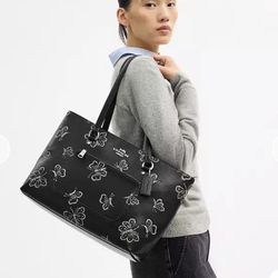 NWT Black Butterfly Coach Purse