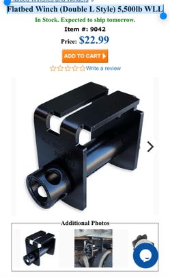Flatbed Winch (Double L Style) 5,500lb WLL