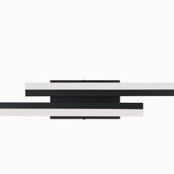 Goomavi Modern LED Bathroom Light Black With Acrylic 32.28in New