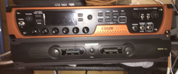 Avid Eleven Rack Effects Multi Processor and Samson Servo 300 Rack Amplifier