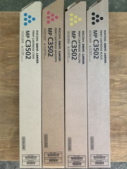Ricoh MPC 3502 OEM CMYK Toner Set (New)