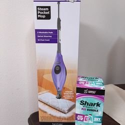 New Shark Steam Pocket Mop And Solution 