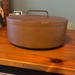 Vintage Poker Chip Set & 2 Decks Of Cards Carousel Caddy Case W/handle 