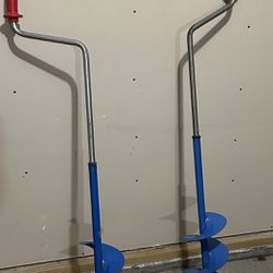 Set of Two 6" Mora Sweden Ice Augers - $40