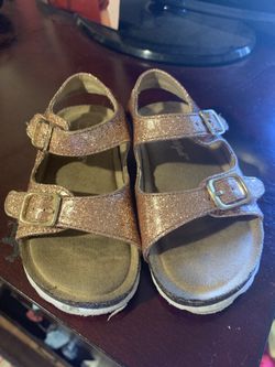 Cat and jack rose gold sandals