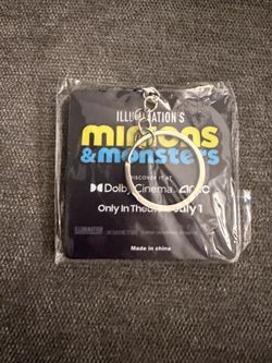 Minions movie keychain