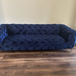 Tufted Velvet Sofa & Armchair. The brand is Kamden