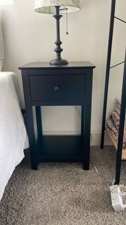 Barley used black night stand