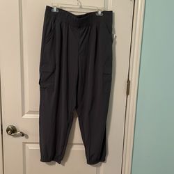 NWT Apana Yoga pants size L - slate grey color