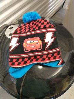 Toddler Lightening McQueen Winter Hat