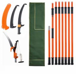 Blade Length 46.06 in. Manual Pruning Saw, 7.3 ft. to 27 ft. Extendable 3 Pruner, Branch Trimmer