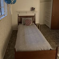 2 Solid Wood Mid Mod Bed frames (Twin)