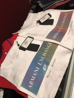 Armani exchange men’s t shirt ...size L and XL .. 35$ Nike Gucci Versace polo Ralph