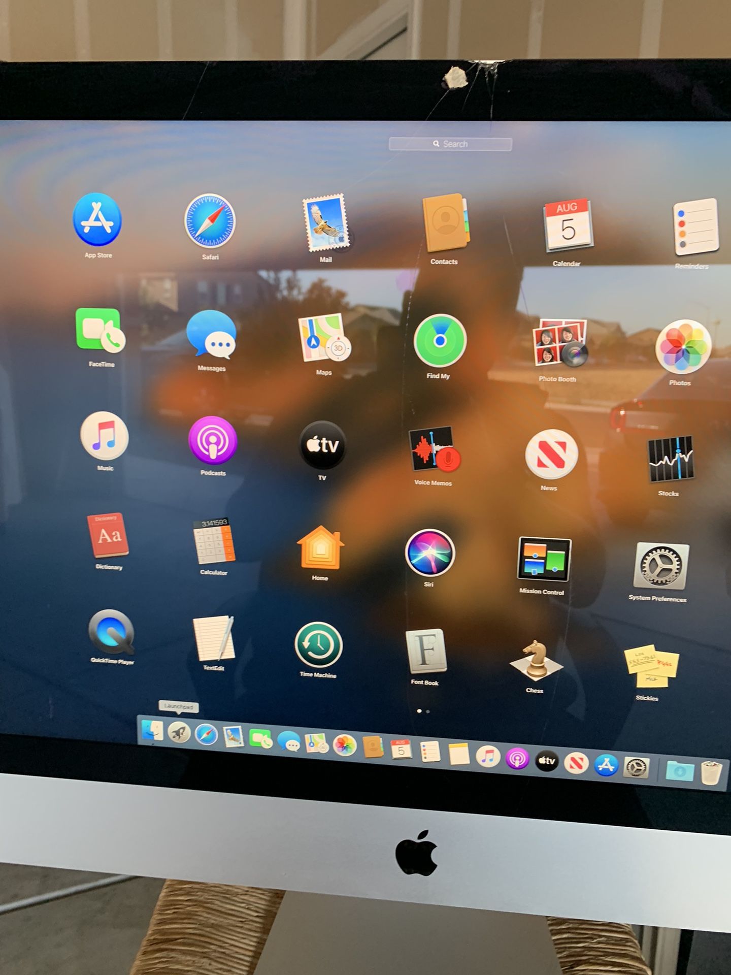 27” iMac 2013 3.4 GHz Quad Core i5 32gb 4tb Great School Small Crack At Top
