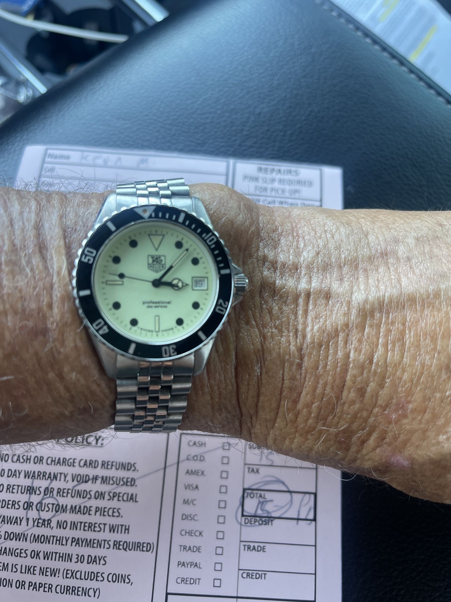 Tag Heuer James Bond night diver Vintage Watch
