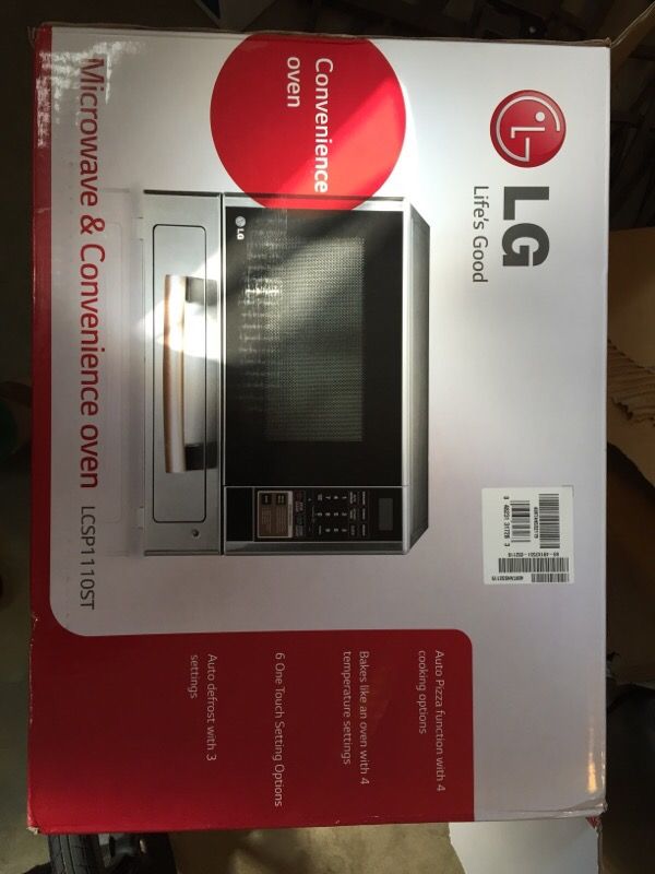 G LCSP1110ST 1.1 Cu Ft Counter Top Combo Microwave and Baking Oven, Stainless S - $125 (Carmel mountain)