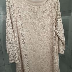 Liz Claiborne Lace Tunic-xl