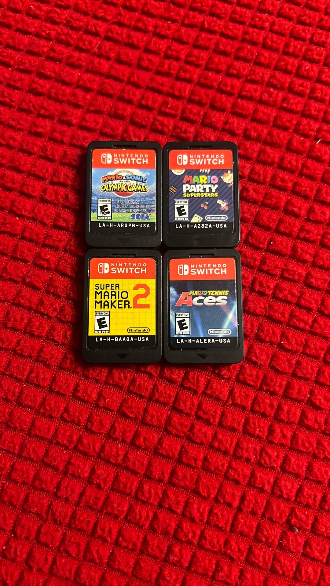 Nintendo Switch Games. Mario & Sonic Olympic Games, Mario Party Superstars, Mario Maker 2, Mario Tennis Aces