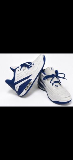 Jordan White & Blue Basketball Shoes